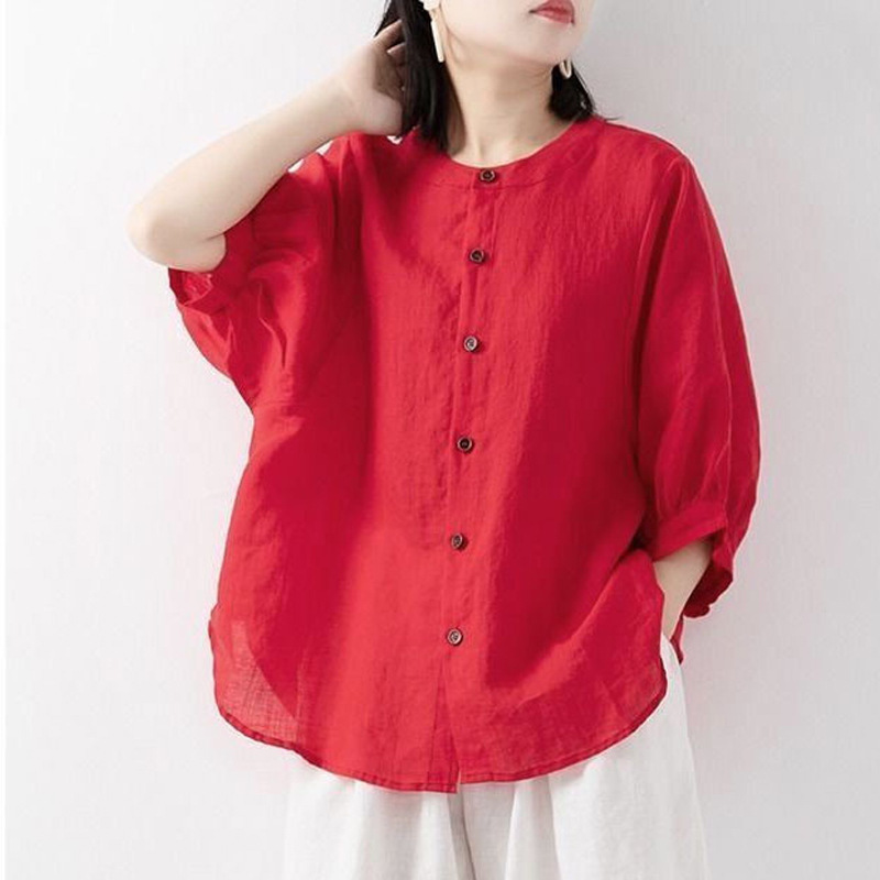 Cotton and linen shirt women's - Blouse Off Shoulder review and price