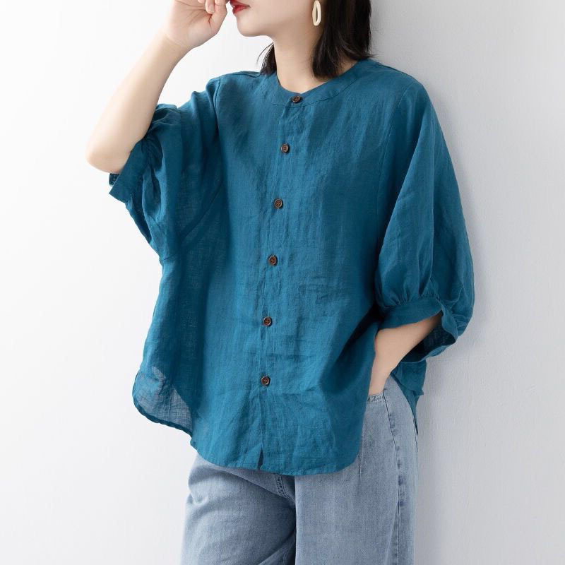 Cotton and linen shirt women's - Blouse Off Shoulder review and price