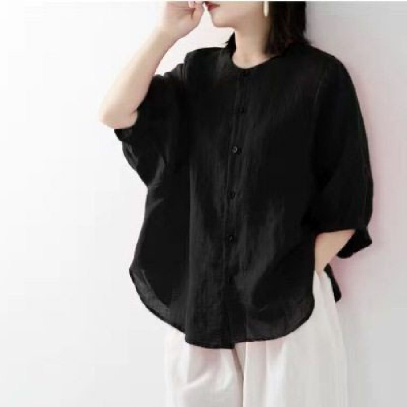Cotton and linen shirt women's - Blouse Off Shoulder review and price